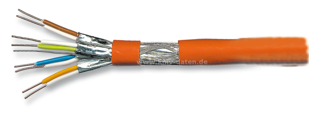 Verlegekabel S/FTP/PiMF - Cat 7a
4 x 2 x AWG 23/1 FRNC-C
Farbe: orange (RAL2003)