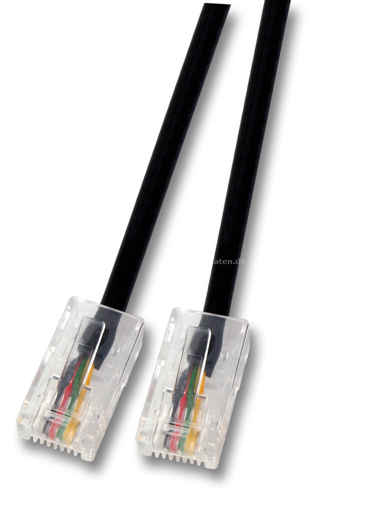 ISDN Kabel Länge: 2,0m
RJ 45 Stecker <> RJ 45 Stecker